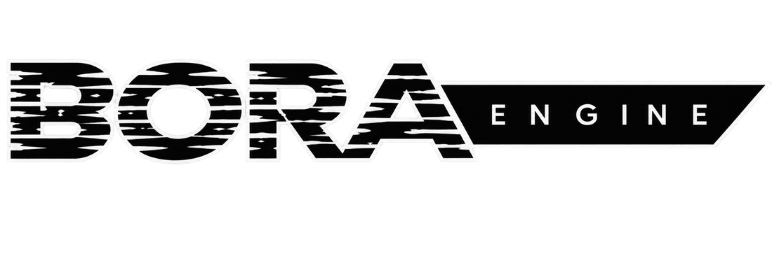 Bora Engine wordmark on dark